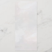 Chic Whimsical  Bloemen monogram bruiloft Menu (Achterkant)