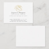 Chic White Event Planner (Weddings) Professioneel Visitekaartje (Voorkant / Achterkant)