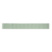 Chic White Forest Donker Sage Groen Gestreept Zigz Lint (Voorkant)