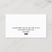 Chic White Ketting Bracelet display Contactkaartje (Achterkant)