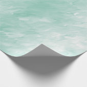 Chic White Mint Kerstmis Cadeaupapier (Hoek)