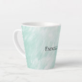 Chic White Mint Kerstmis Latte Mok (Linkerhoek)