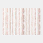 Chic White Mint Roze Kerstbomen Inpakpapier Vel (Voorkant 2)