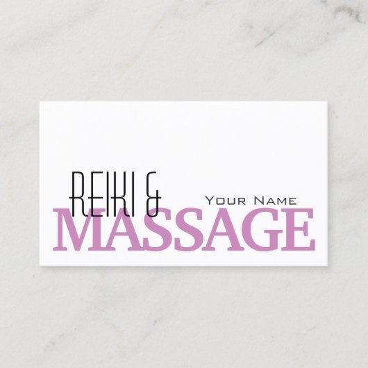 Chic White Roze, eenvoudig en professioneel Visitekaartje (Voorkant)