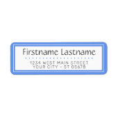 Chic White Simple Stypography Script Etiket (Voorkant)