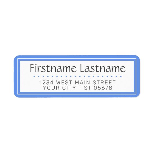 Chic White Simple Stypography Script Etiket (Voorkant)