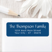 Chic White Simple Stypography Script Etiket (Insitu)
