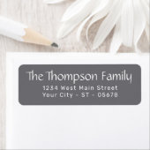 Chic White Simple Stypography Script Etiket (Insitu)
