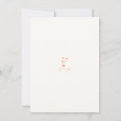 Chic Wildflower Flat Wedding Bedankt Card (Achterkant)