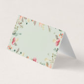 Chic Wildflower Glittery Bedankt Visitekaartjes (Achterkant)