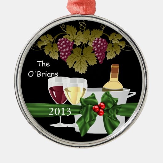 CHIC WINE LOVERS 2013 ORNAMENT PERSONALISEERD (Voorkant)