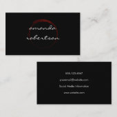 Chic Wine Stain Visitekaartje (Voorkant / Achterkant)