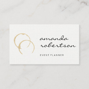 Chic Wine Stain Visitekaartje