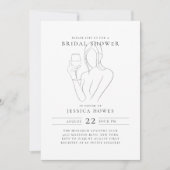 Chic Wine Vrijgezellenfeest Kaart (Voorkant)