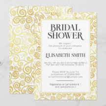 Chic wit en goud bloeien winter Vrijgezellenfeest