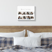 Chic Wit Zwart Script Foto Stepmom Moederdag Canvas Afdruk (Insitu (Slaapkamer))