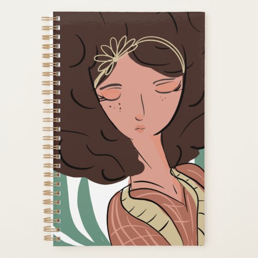 Chic Woman Plant Lover Blogger Planner (Voorkant)