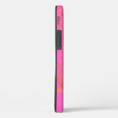 Chic Yellow bee Monogram Hoesje-ate iPhone Case (Achterkant / Rechts)