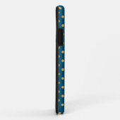 Chic Yellow op Blauwgroen Polka Dot iPhone 5/5s Ho Case-Mate iPhone Case (Achterkant/rechts)