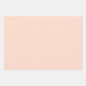 Chic Zacht Roze Bleek Pastel Effen Tinten Modern Inpakpapier Vel (Voorkant 3)