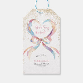 Chic Ze bindt de Roze Knoop Boog Vrijgezellenfeest Cadeaulabel