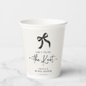 Chic Ze Krijgt De Knoop Door Zwarte Strik Bruidsfe Papieren Bekers (Achterkant)