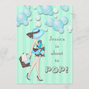 Chic Ze staat op het punt om het Baby shower van B Kaart