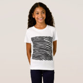 Chic Zebra Afdrukken T-shirt (Voorkant volledig)
