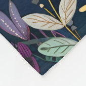 Chic zebra patroon loof fleece deken (Hoek)