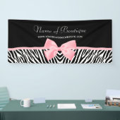 Chic Zebra Print Light Roze lint 6 ft Spandoek (Beurs)