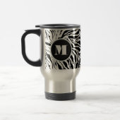 Chic Zebra Print Monogram Reisbeker (Links)