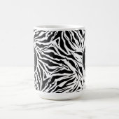 Chic Zebra Print Monogramed Koffiemok (Center)