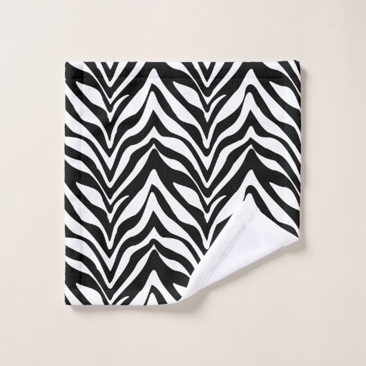 Chic Zebra Stripes Bad Handdoek (Wasdoekje)