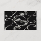 Chic Zebra Swirls Carte de visite (Dos)