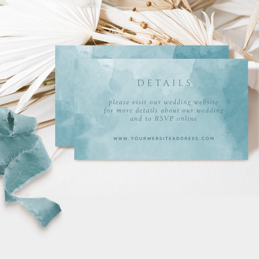 Chic Zee Glass Waterverf Weddenschap Website Informatiekaartje