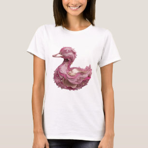 Chic Zilver DIER 01 3D Tekst Kunst T-shirt
