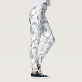 Chic Zilveren Witte Driehoeken Leggings (Rechts)