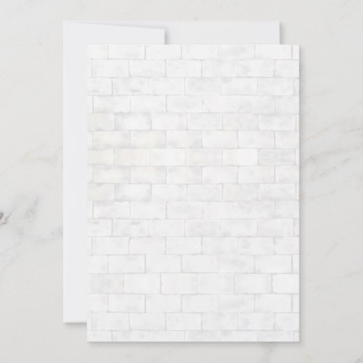 Chic Zonnebloem Aged Wall Brick Greenery Verjaarda Kaart (Achterkant)