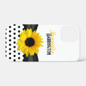 Chic Zonnebloem Polka Dot Case-Mate iPhone Case (Achterkant (horizontaal))