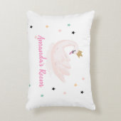 Chic Zwaan, Sterren, Prinses Accent Kussen (Voorkant(Verticaal))