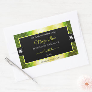 Chic Zwart Geel Groen Brilliants Product Label