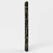 Chic zwart marbling patroon Case-Mate iPhone case (Achterkant/rechts)