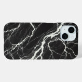 Chic Zwart & Wit Marmer Look Glamour Case-Mate iPhone Case (Achterkant (horizontaal))