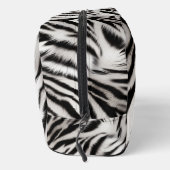 Chic Zwart Wit Zebra Animal Print Toilettasje (Rechts)