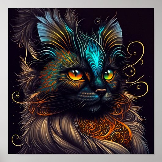Chica - Belle Tortoise Shell Cat Poster Art (Devant)