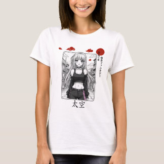Chica de Samurai en la ciudad T-shirt