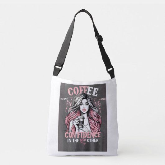 Chica del café crossbody tas (Voorkant)