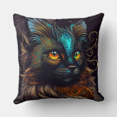 Chica - Magnifique Coussin à lancer Chat Écaillé (Verso)