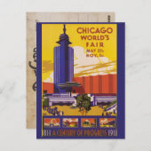 Chicago 1933 World's Fair  Briefkaart (Voorkant / Achterkant)