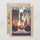 Chicago 1933 World's Fair Briefkaart (Voorkant / Achterkant)